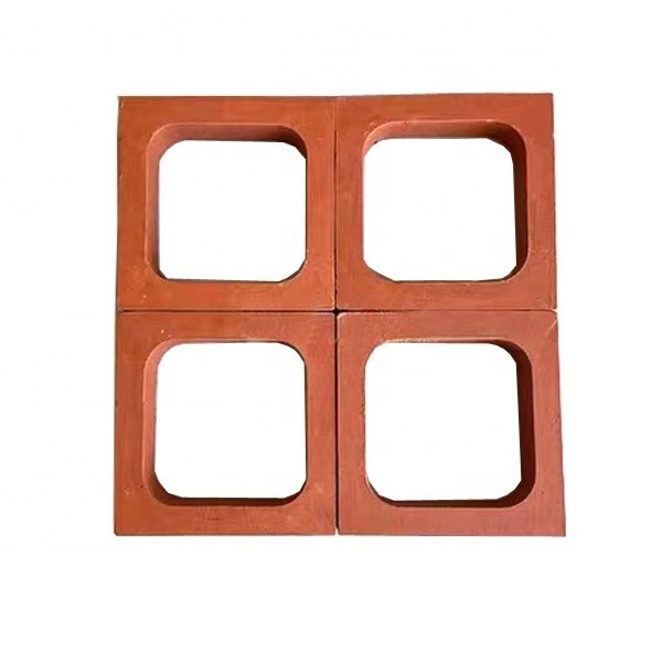 Terracotta Wand Bries Blocks Warmte-isolatie 800 Centigrade Rode baksteen School Gebouw Decoratie Materiaal