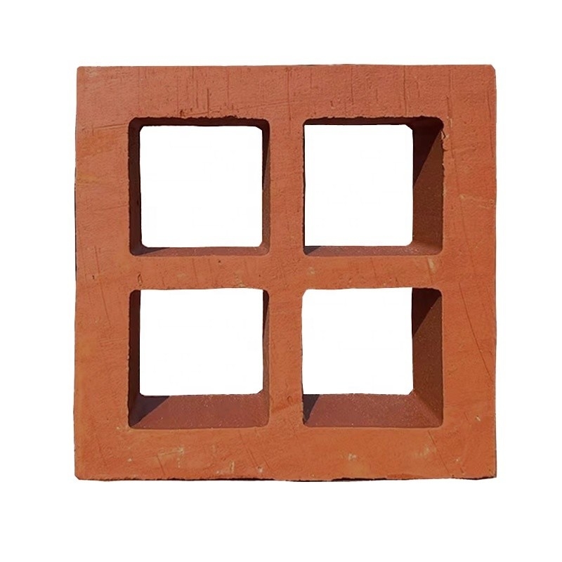 Terracotta holle baksteen voor decoratieve wandpanelen in hotel- en schoolgebouwen