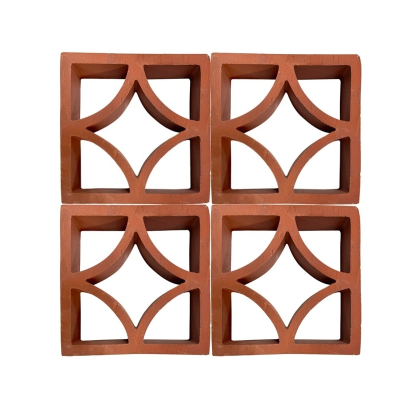 7% Absorptie Terracotta gevelpaneel Breezeway tegel in klassiek ontwerp voor decoratieve tuin baksteen decoratie