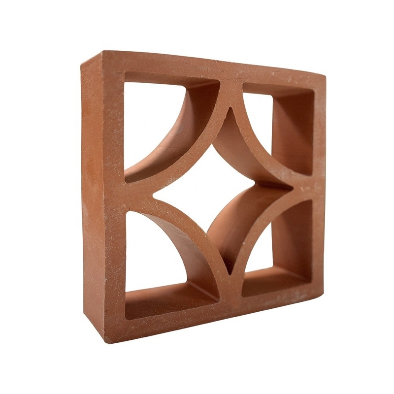7% Absorptie Terracotta gevelpaneel Breezeway tegel in klassiek ontwerp voor decoratieve tuin baksteen decoratie