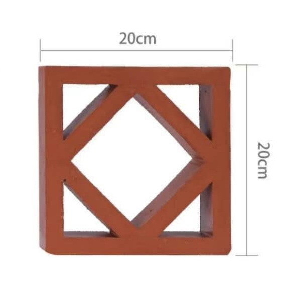 800 °C warmte-isolatie holle geperforeerde klei stenen voor tuinmuur decoratieve constructie