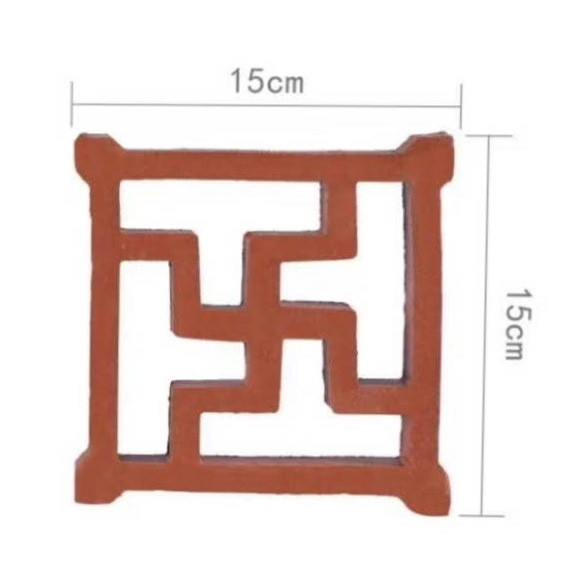 800 °C warmte-isolatie holle geperforeerde klei stenen voor tuinmuur decoratieve constructie