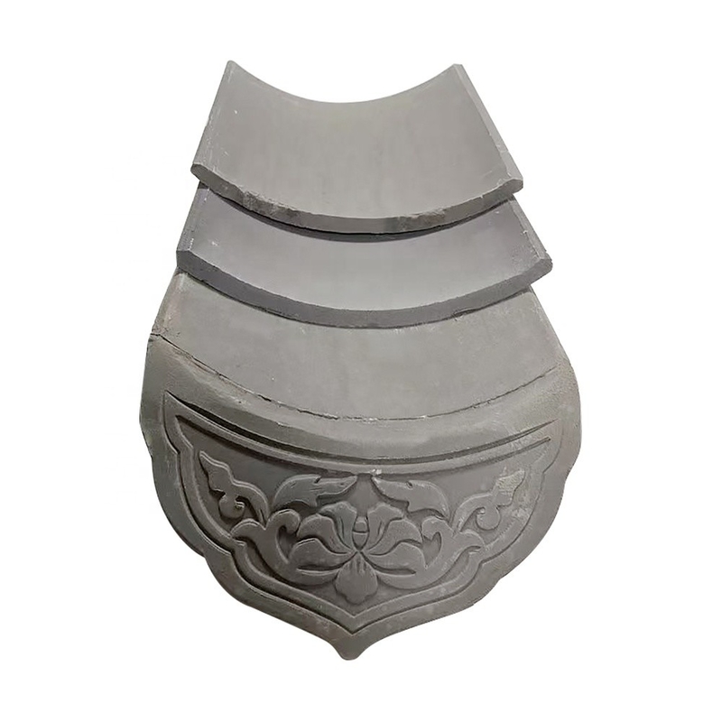 180*180mm Compressieve sterkte 1500N Chinese dakpannen voor boeddhistische tempels Traditioneel materiaal