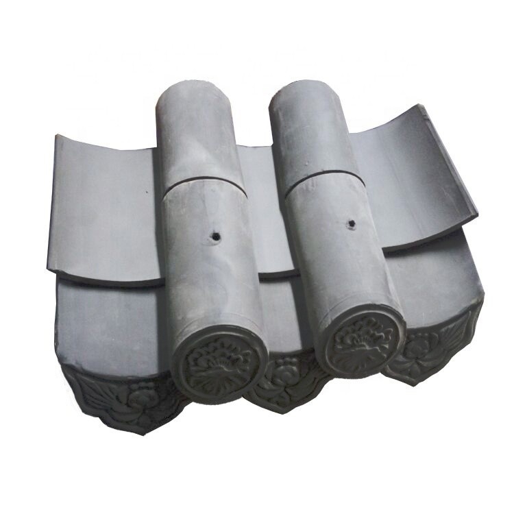 180*180mm Compressieve sterkte 1500N Chinese dakpannen voor boeddhistische tempels Traditioneel materiaal