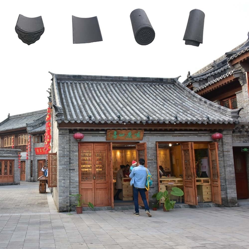 Traditionele Chinese tempel klei dakpannen Accessoires 6% wateropname Voor traditioneel bouwmateriaal