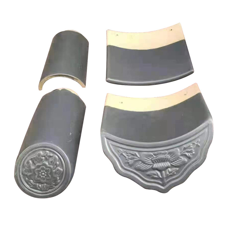 80 stuks Chinese traditionele stijl Grijs Matte Afwerking Klei daktegels Langdurig Voor Droomhuis