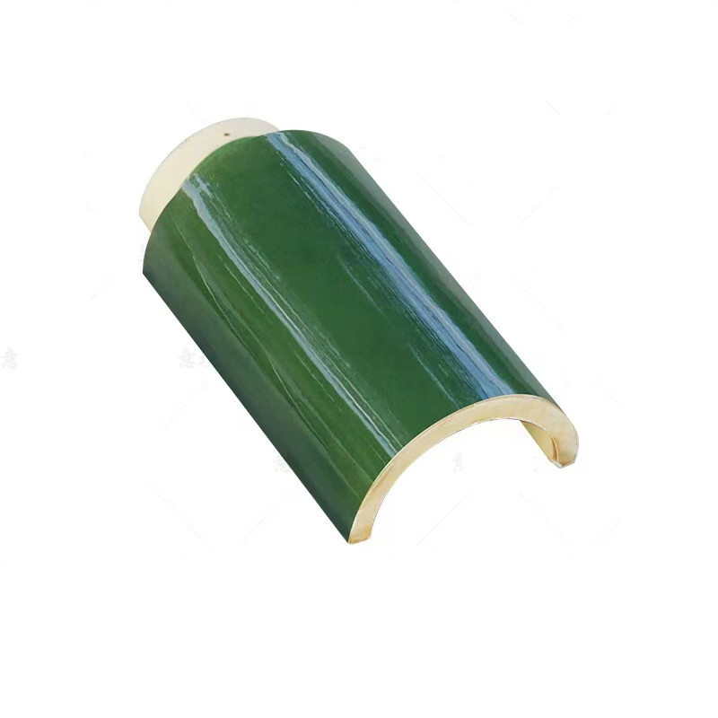 Gelaste tegels voor het traditionele ontwerp van groen dak in Chinese tempels