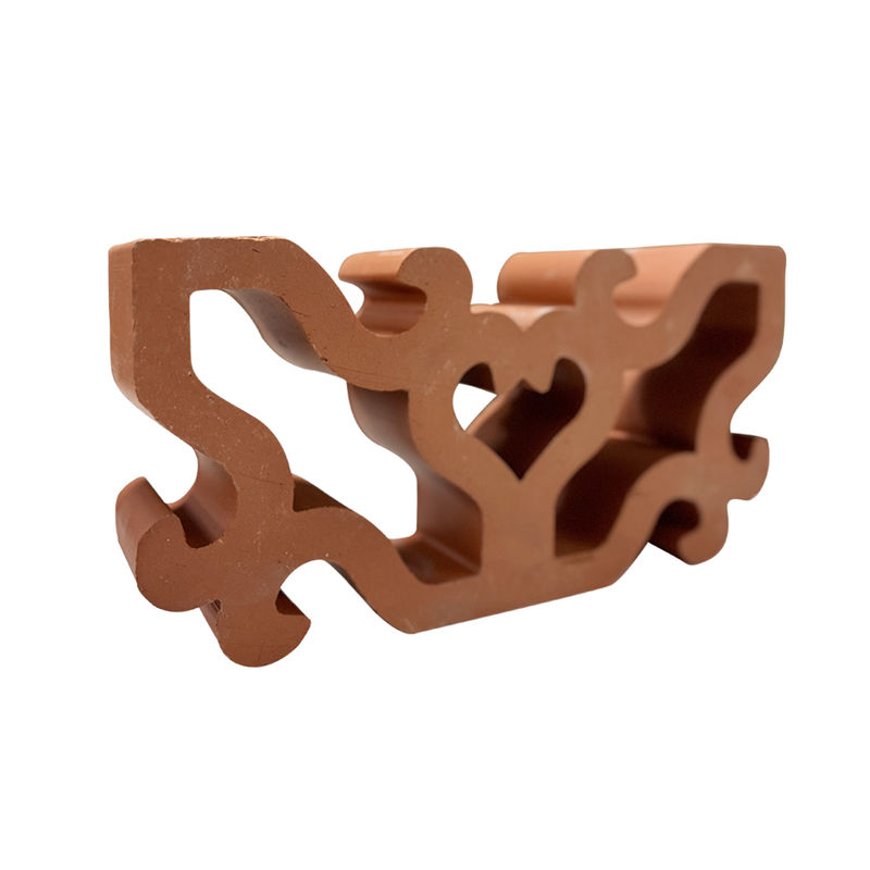 Bouw van klei Rood Briesblok Decoratieve geperforeerde bakstenen Muurscheiding