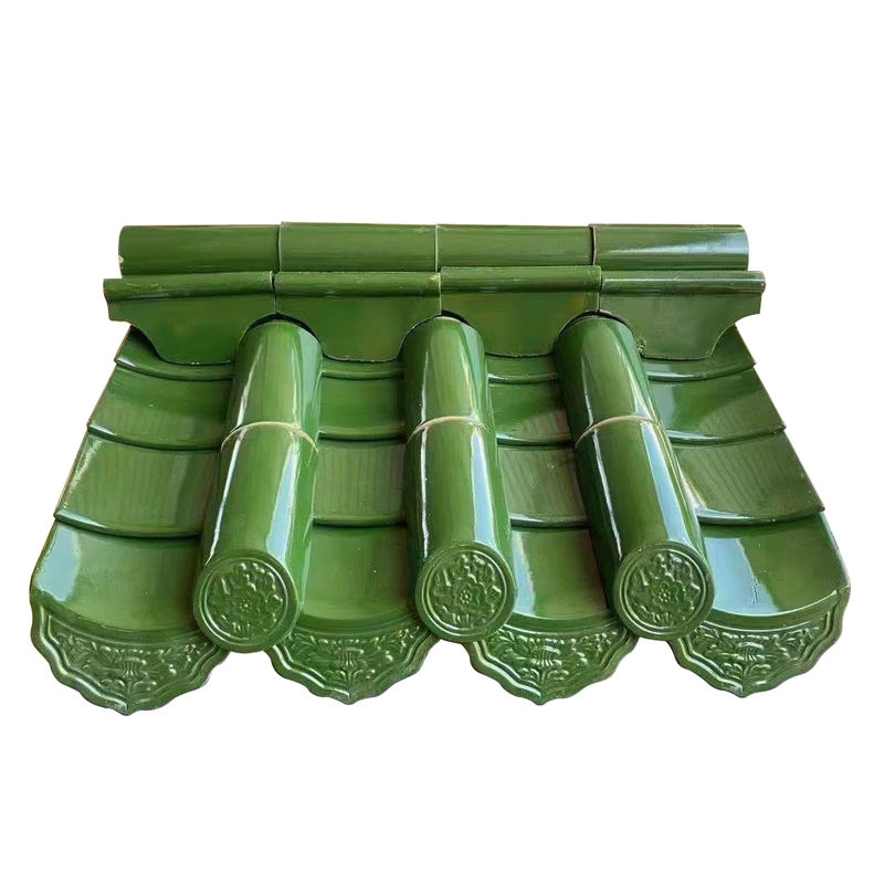 Aziatische stijl authentieke antieke Chinese glazen dakpannen voor restaurant hotel tempel dak