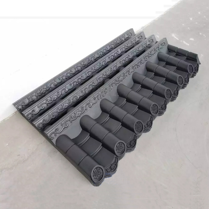 Groothandel van kunststof Japanse daktegels dakpanelen voor tuinheining Muurversiering