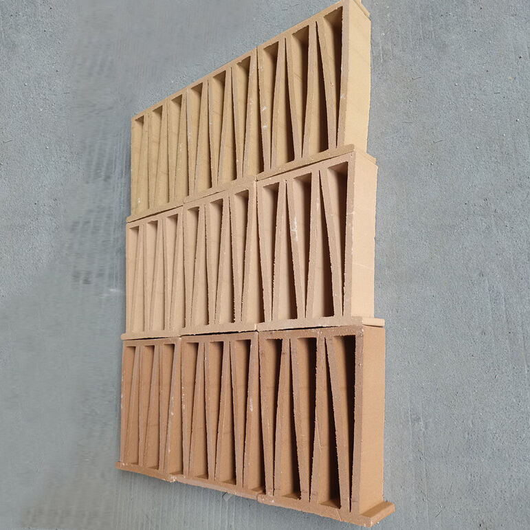 Terracotta baksteen Prijs Natuurlijk geel Kleuren M-stijl Buitenmuurtegels Decoratieve lucht baksteenblok