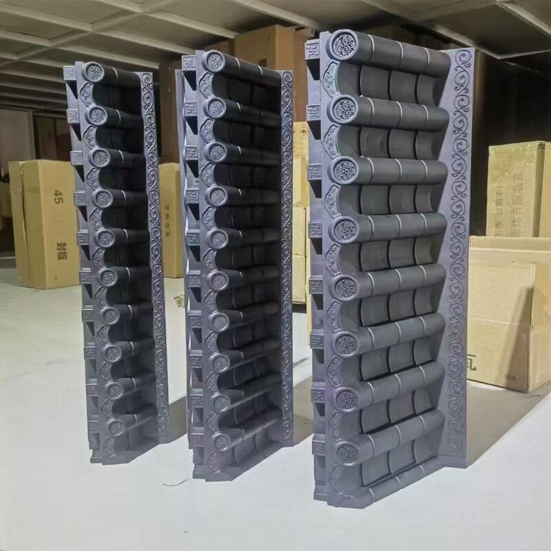 Plasticen Dakpan Decoratie met Steunbeugel Complete Set PVC Dakpannen Chinese Stijl