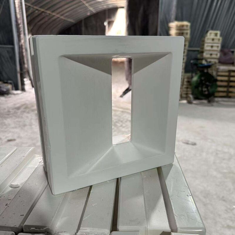 Moderne geometrisch patroon Beton scherm blokmuur scheidingswand Beton blok architecturale gevel privacy muur