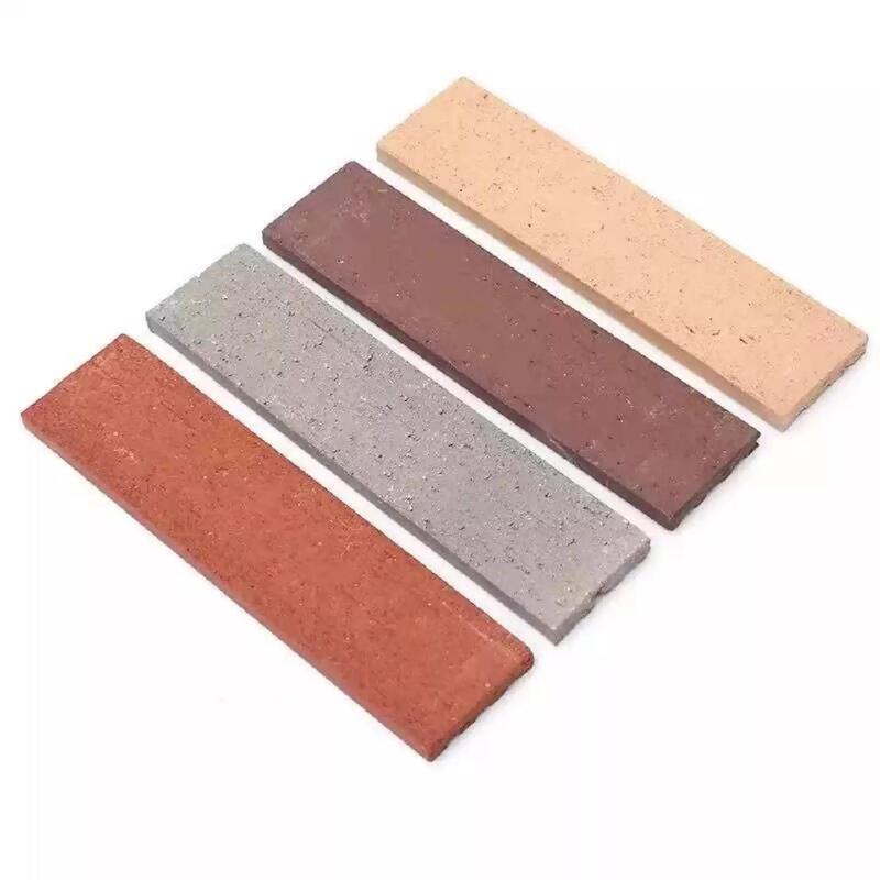 Klei Splijtende Matte Bakstenen Klinkervloertegels voor Huisgevels Muur Decoratieve Terracotta Bakstenen Buiten