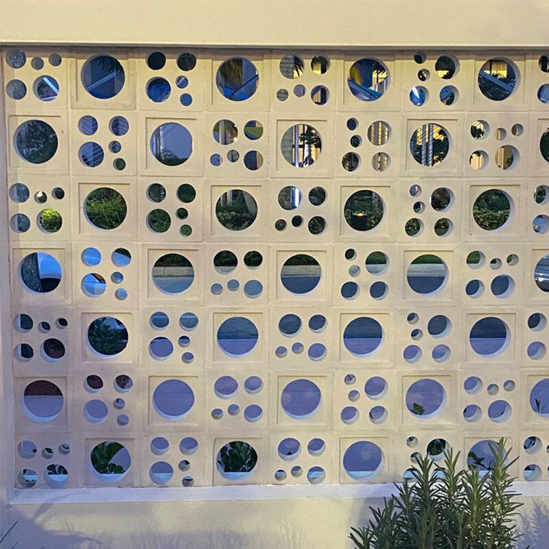 Beton scherm blok cement holle rooster bakstenen windblok binnenste buitenste afschermingen wandbekleding