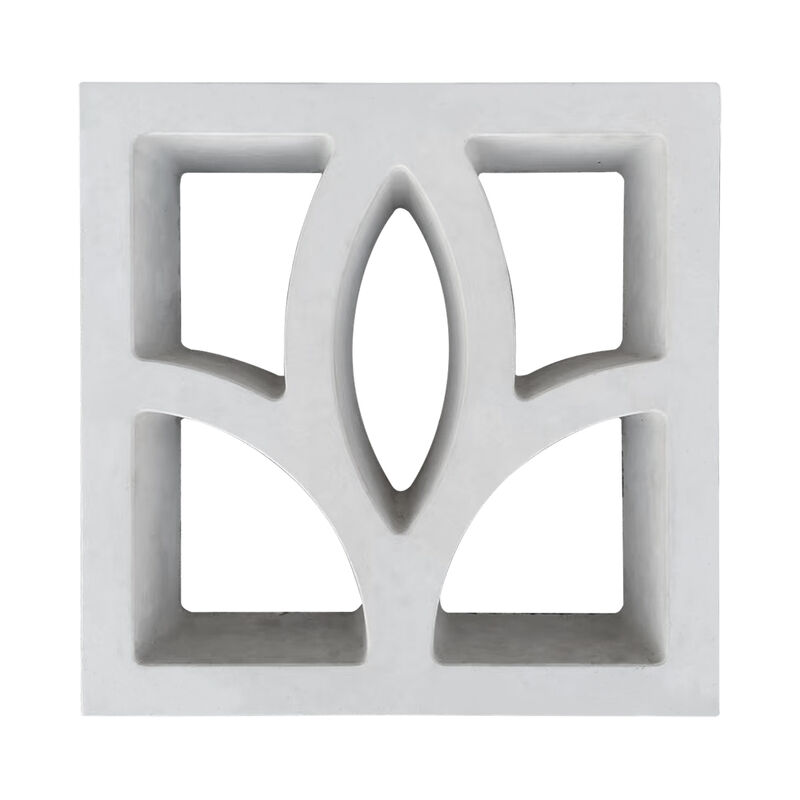 Minimalistische lineaire serie Wit betonnen scherm Briesblokken Cement Component baksteen voor moderne gevels