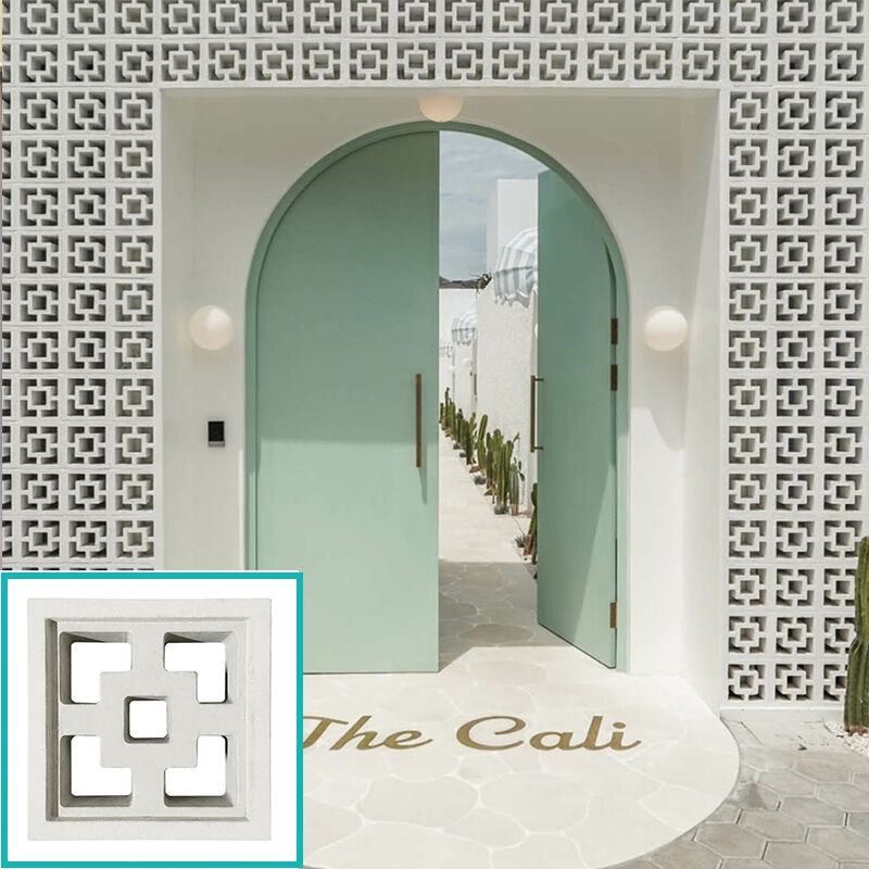 Geventileerde privacy Muurstenen Beton Briesblokken Architectuur Gekrompen Briesblok voor balkons en herenhuizen