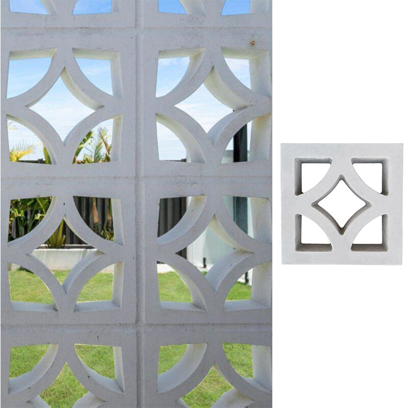 Dubbelzijdig patroon Beton Briesblokken Gehoogde wand Decoratieve baksteen voor vrijstaande afschermingen Ventilatie gevels