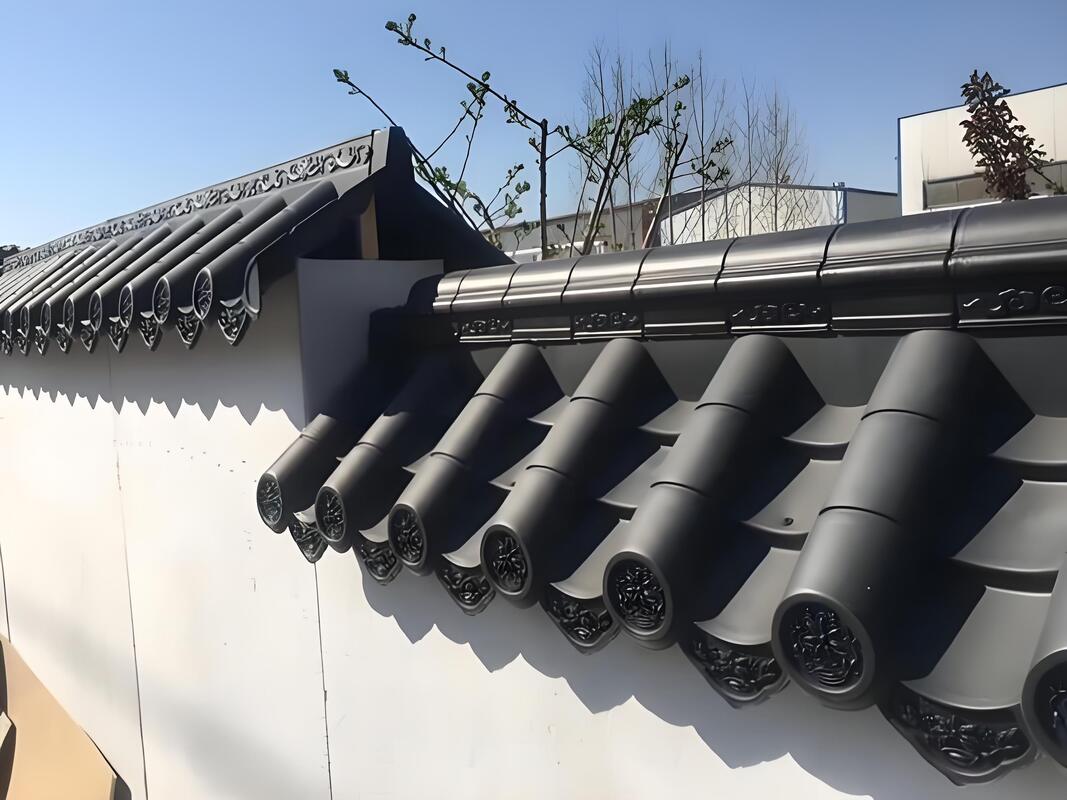 China PP Prefab dakketel Makkelijk te installeren Huis Muur Waterdicht Materiaal Kunstmatige Plastic daktegels