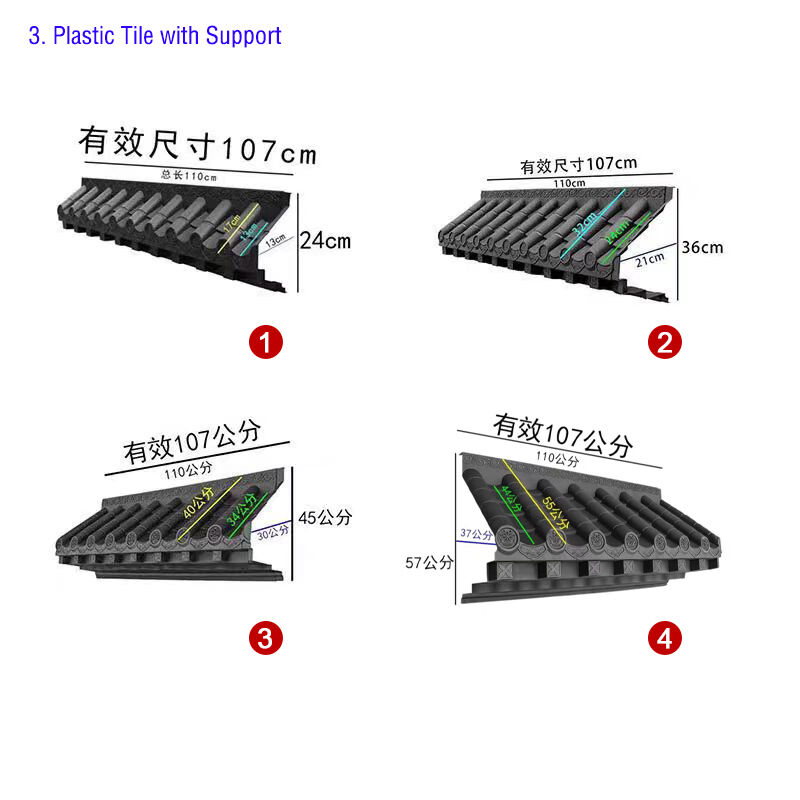 Plastic Japanse dakversiering Licht dakmateriaal voor binnenmuur en stand