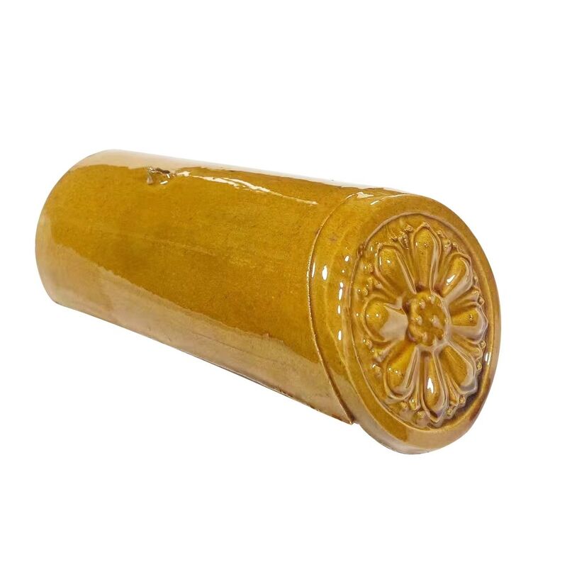 China Glazed Clay Roof Tile Manufacture Chinese Style Yellow Glazed Tile Antique Roofing for Courtyard Palace Restoration