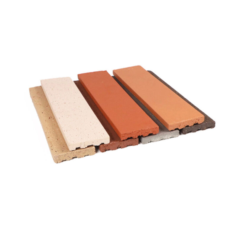 Split Face Brick Clay Wall Cladding Hoekige tegels Dunne bakstenen Solid Veel kleuren voor buiten Gebouw Muur Esthetiek & Bescherming