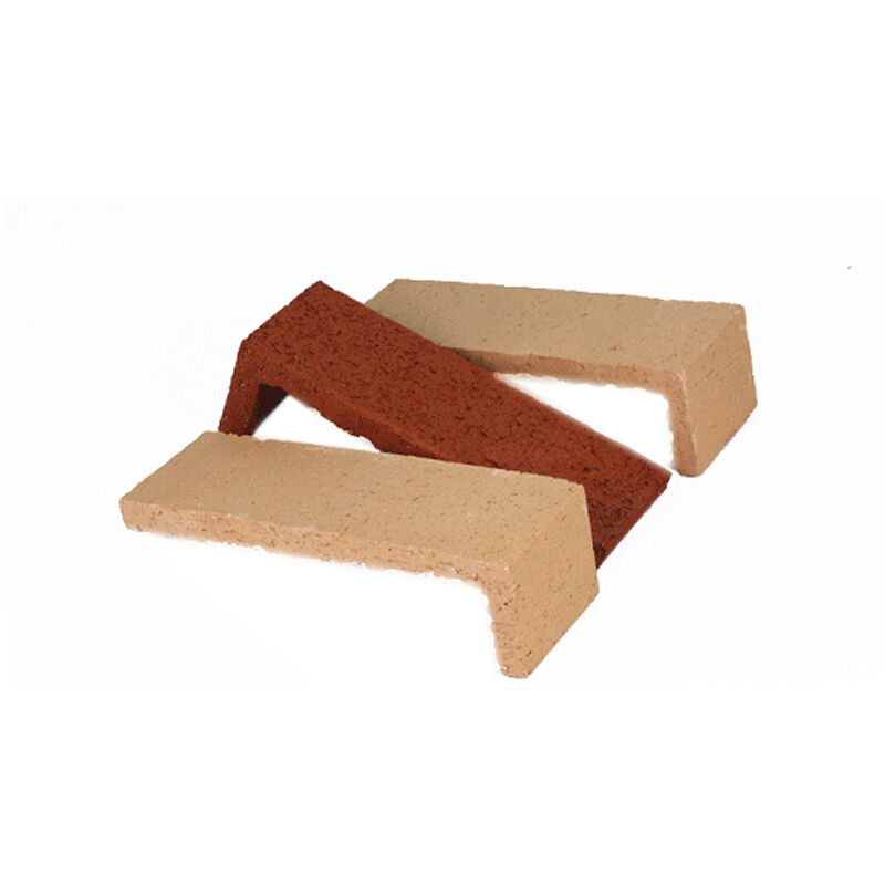 Lichte gele klei Split Face Brick Rustieke buitenmuurbekleding Meerdere kleuren opties voor gevel- en landschapsontwerp