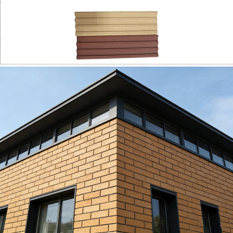 Lichte gele klei Split Face Brick Rustieke buitenmuurbekleding Meerdere kleuren opties voor gevel- en landschapsontwerp