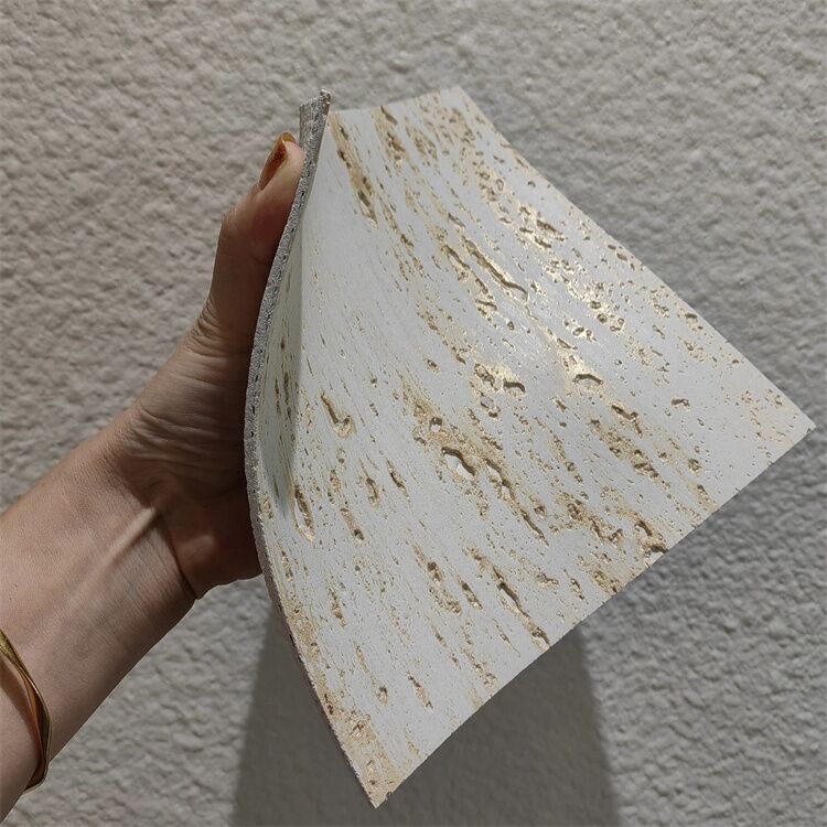 Brandwerende Travertin Zachte Flexibele Klei Muur Tegel MCM Muurbekleding Gevel Buitenmuur Klinker Baksteenstrips Tegels voor Hotel