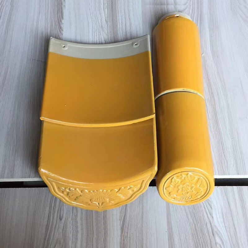 Traditionele Chinese stijl geglazuurde tegels Keramische glanzende daktegels voor tuin Landschap Architectuur Tempelpaviljoen Theehuis Culturele cultuurcentrum