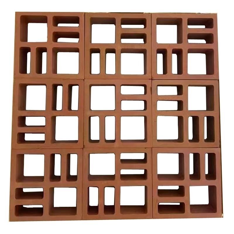 Terracotta Breeze Block Panelen Architectonisch Muurontwerp Decoratieve Geperforeerde Bakstenen