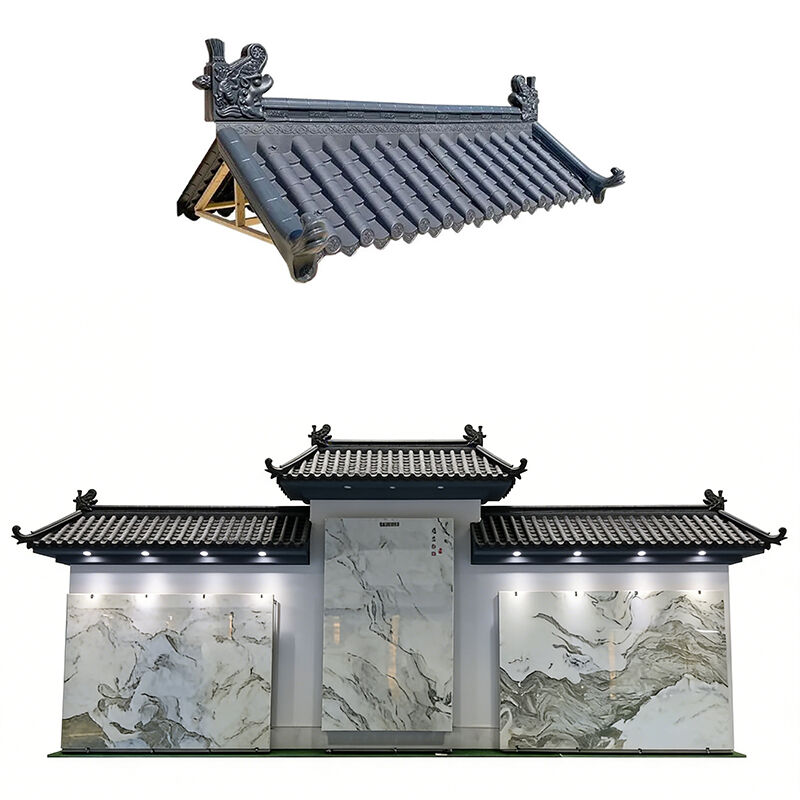 PP Plastic Roof Tile Synthetische hars dakplaat voor Villa House Gazebo Waterdicht Warmte-isolatie dak