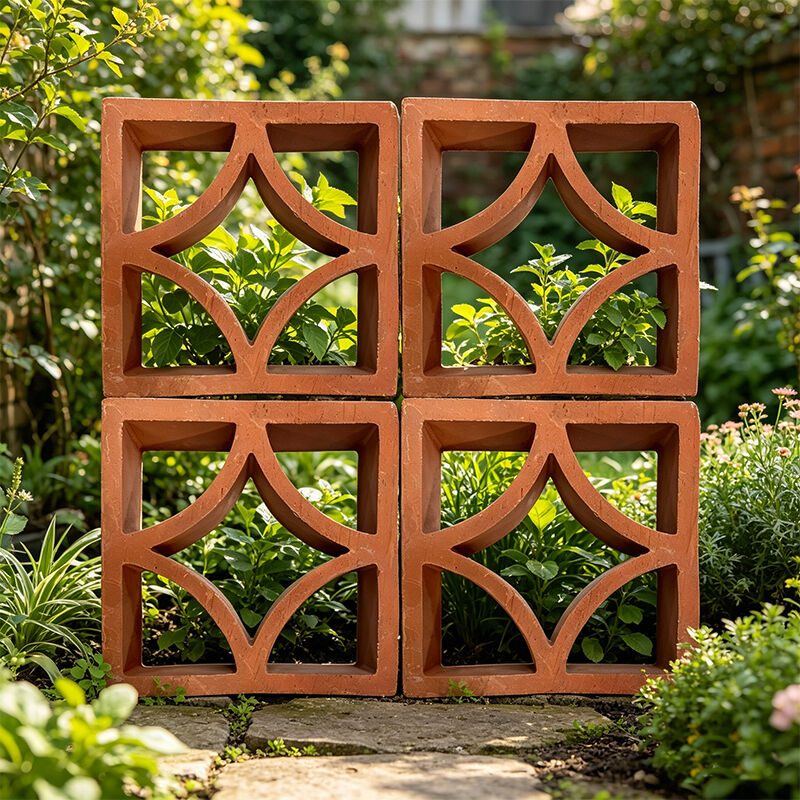 Terracotta Breeze Blok Holle Muur Baksteen Decoratief Ventilatieblok voor Thuiskantoor Keuken Buitenpartitie