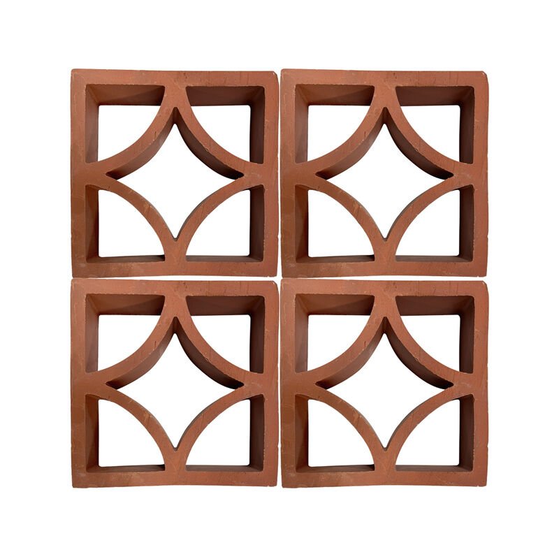 Terracotta Breeze Blok Holle Muur Baksteen Decoratief Ventilatieblok voor Thuiskantoor Keuken Buitenpartitie