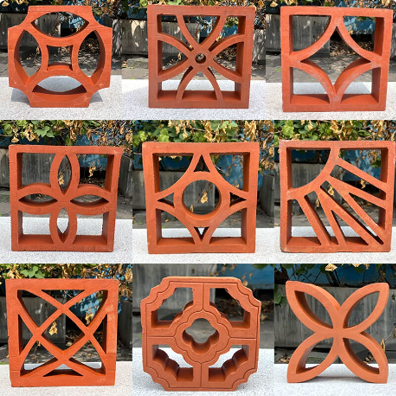 Bouwmaterialen Schermmuur Terracotta Briesblok Geperforeerde Gevelbakstenen Muurdekoratieve Hole Ventilatieblokken