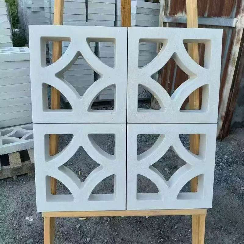Voorgevormde betonnen briesblokken Sterrenpatroon Decoratieve briesblokken voor schermen en wandoplossingen
