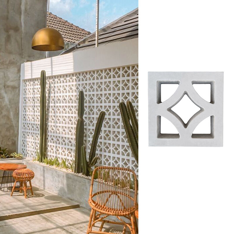Moderne cement Briesblokken Beton scherm blok Cement Component baksteen voor dek Privacy Yard Inclosure Yard hekken