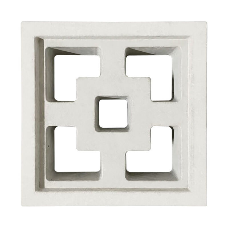 Breeze blok Decoratieve betonnen metselwerk eenheden Vierkante patronen Decoratieve betonnen blokken Als ontwerpaccent een schaduwbedekking