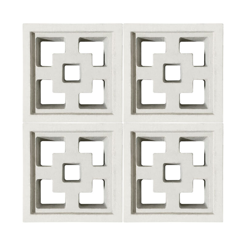 Breeze blok Decoratieve betonnen metselwerk eenheden Vierkante patronen Decoratieve betonnen blokken Als ontwerpaccent een schaduwbedekking