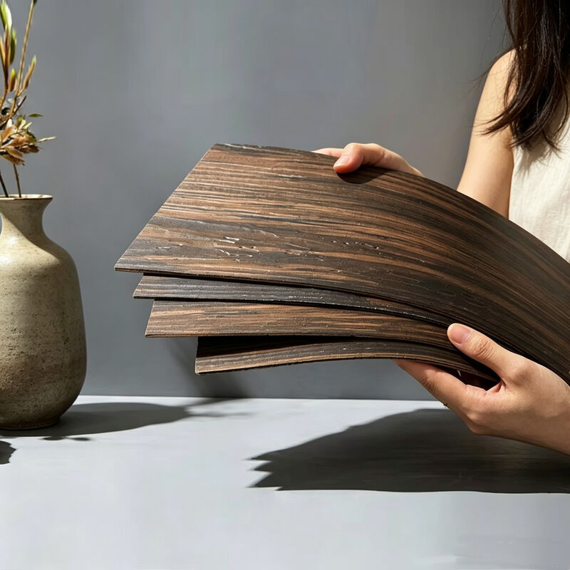 Buiten Ceramisch imiteer de Houten Tegels van de Oppervlakte Flexibele Muur Bouwend Decoratief Materiaal