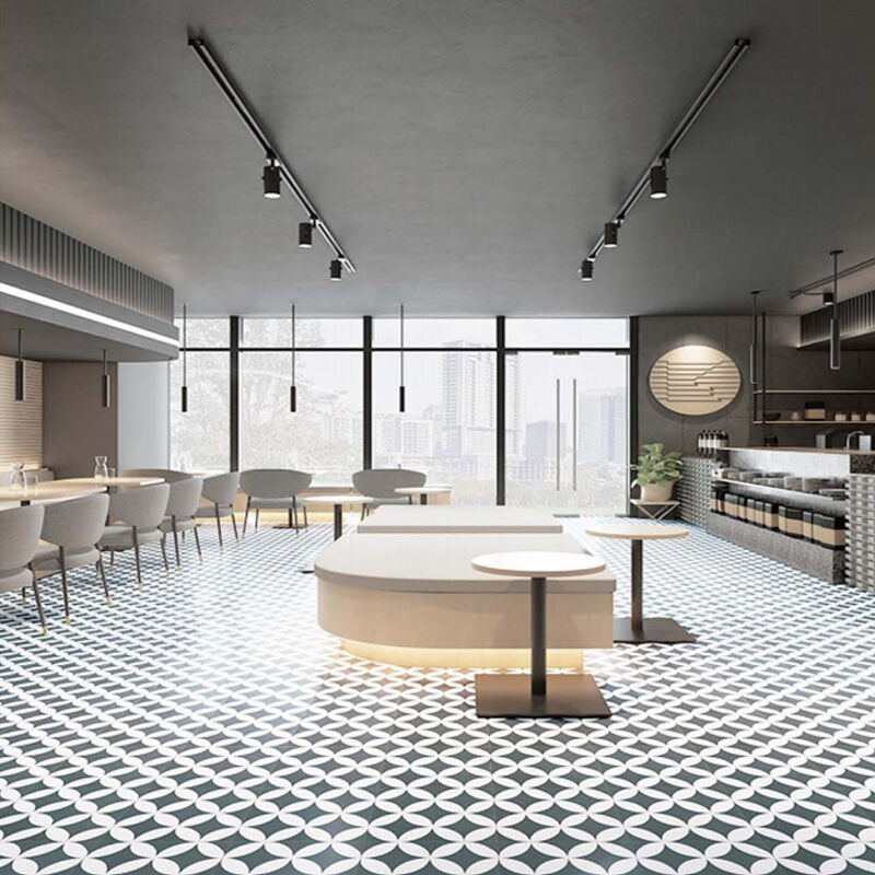 Cementtegel 200x200mm Elegantie Uniek Geometrisch Ontwerp Decoratie Vloer Wandtegel Aanpasbaar