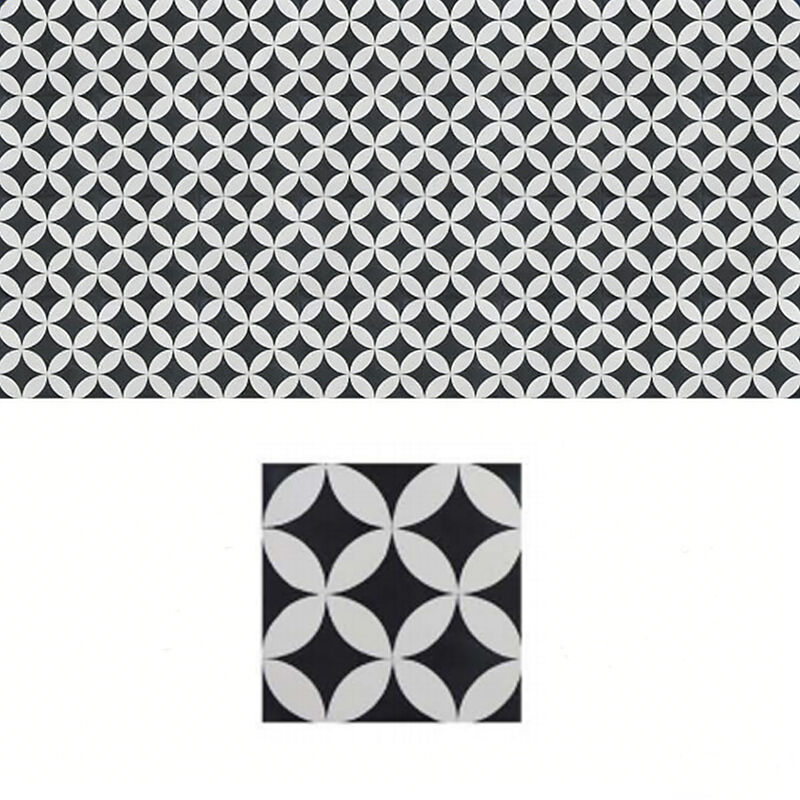Cementtegel 200x200mm Elegantie Uniek Geometrisch Ontwerp Decoratie Vloer Wandtegel Aanpasbaar