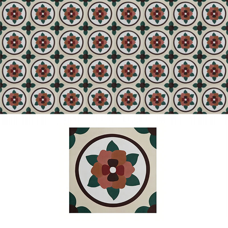 Vintage Flower Cement Tile Flower Pattern Decorative Wall Floor Tile Voor Cafe Hotel Huis Renovatie