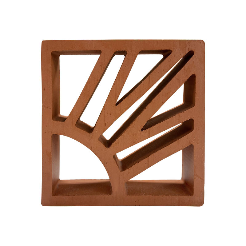 Terracotta Breeze Block Hollow Clay Screen Block voor Landschapsmuren Patio Splitsingen Natuurlijke ventilatie