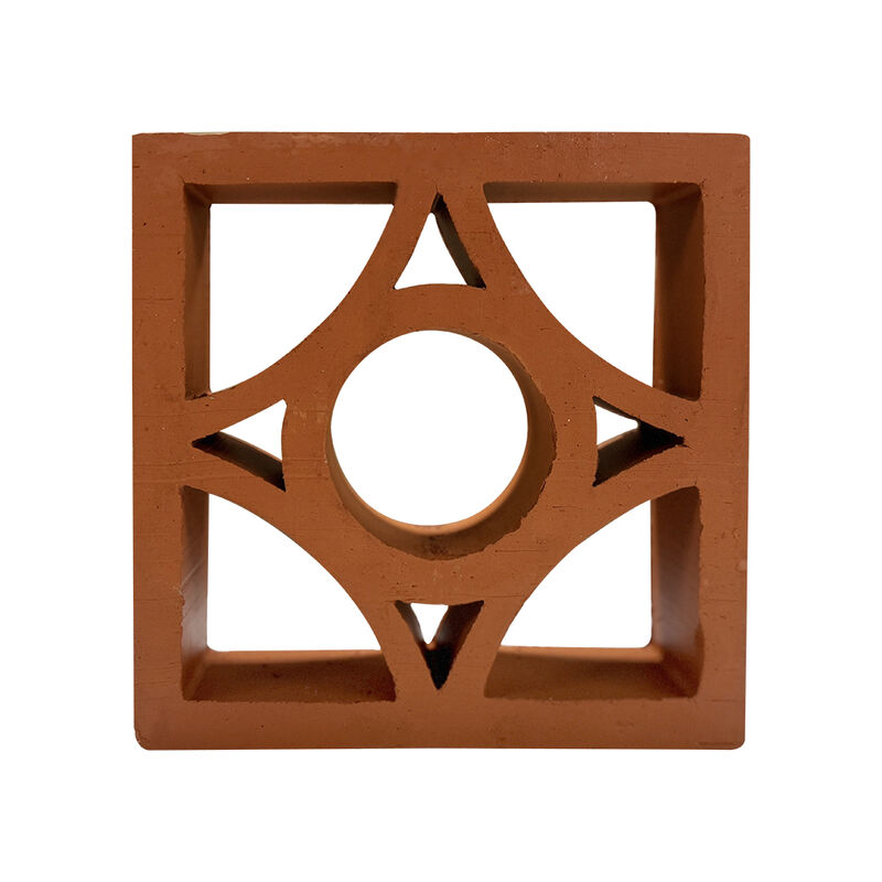 Terracotta Breeze Block Hollow Clay Screen Block voor Landschapsmuren Patio Splitsingen Natuurlijke ventilatie