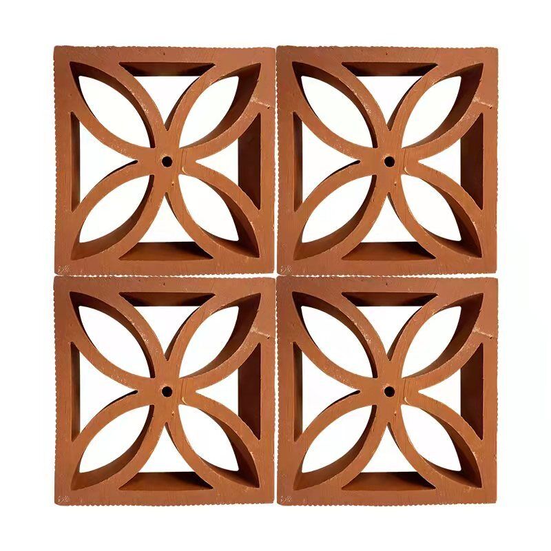 Terracotta Breeze Block Panelen Architectonisch Muurontwerp Decoratieve Geperforeerde Bakstenen