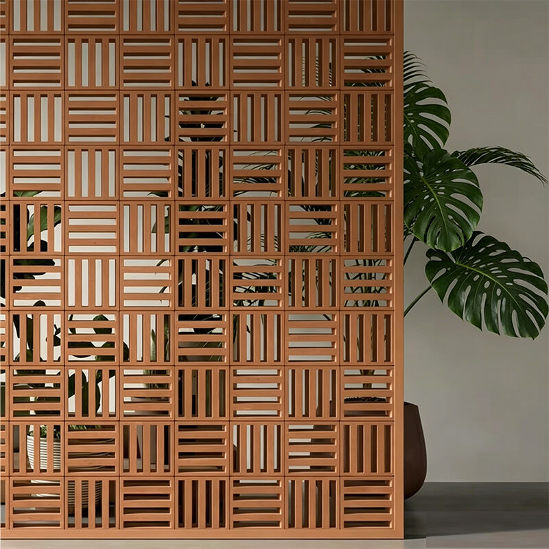 Terracotta Breeze Block Eco Friendly Red Clay Screen Block voor tuinmuren Voorhoven en architectonische gevels