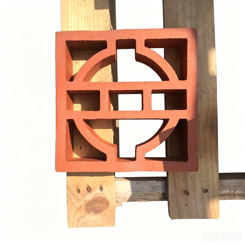 Klassieke geometrische terracotta briesblokken architectonische gebakken kleischermstenen voor moderne gevels