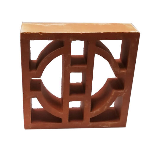 Klassieke geometrische terracotta briesblokken architectonische gebakken kleischermstenen voor moderne gevels