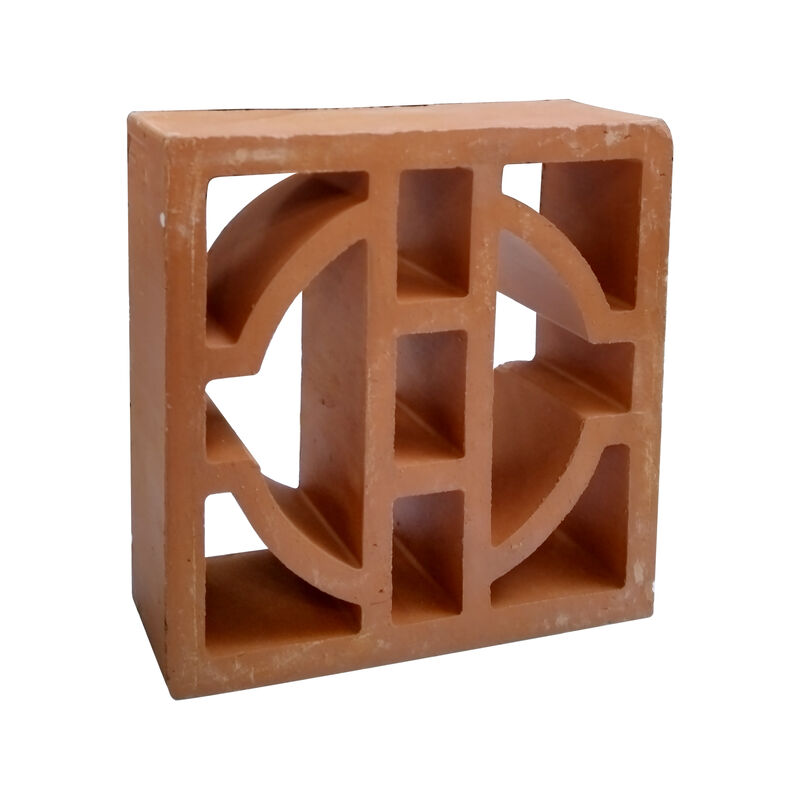 Klassieke geometrische terracotta briesblokken architectonische gebakken kleischermstenen voor moderne gevels